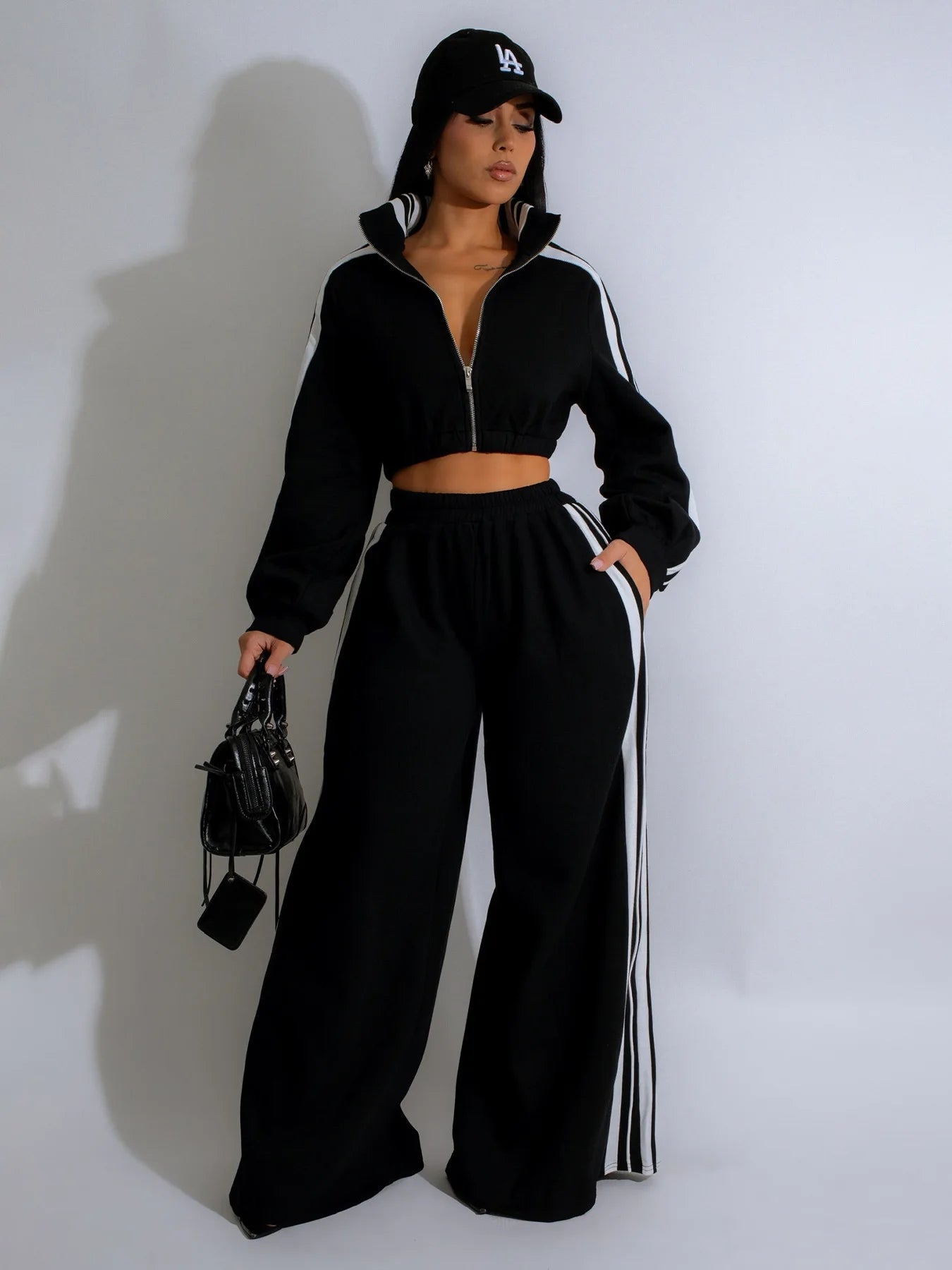 Autumn Winter Casual Matching Set Sexy Women Two Pieces Tracksuit 2023 Streetwear Club Outfit