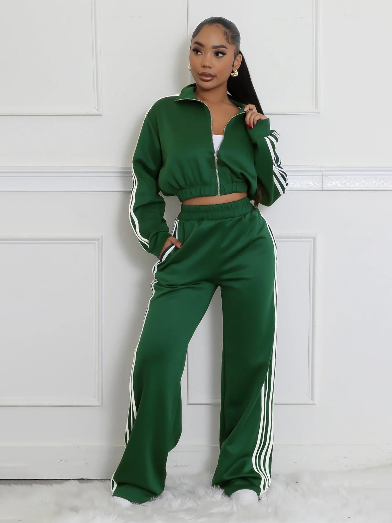 Autumn Winter Casual Matching Set Sexy Women Two Pieces Tracksuit 2023 Streetwear Club Outfit