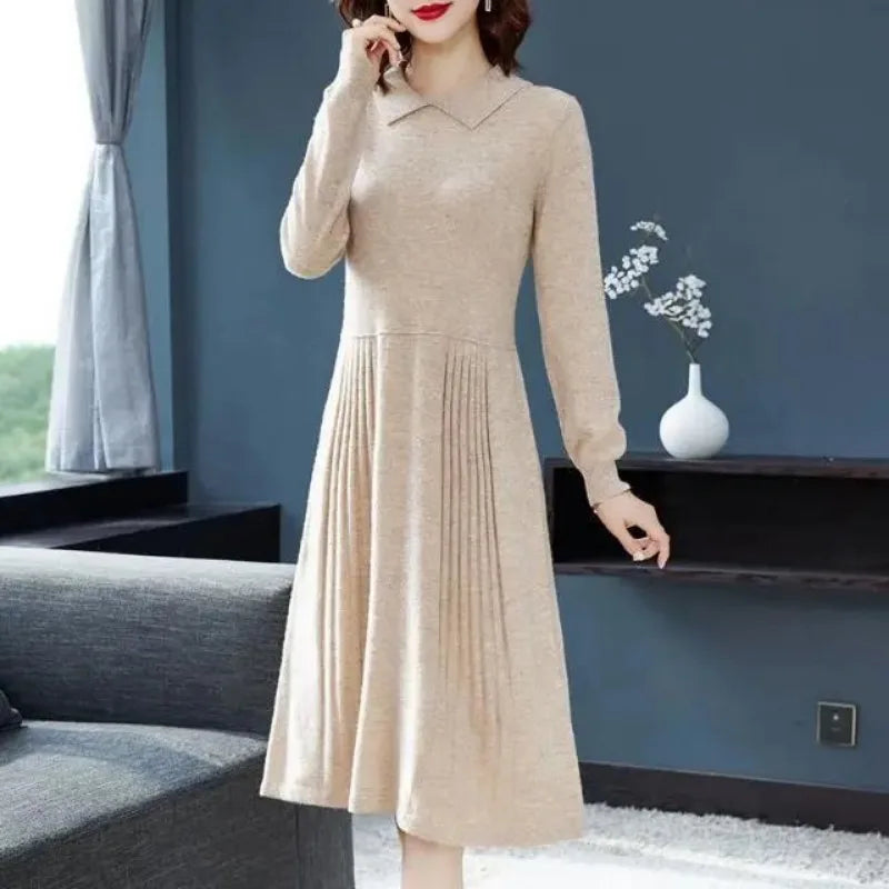 Crochet Knitted Robe Maxi Long Solid Blue Loose Dresses for Women Purple Clothes Woman Dress Evening Knit Cheap Casual Designer